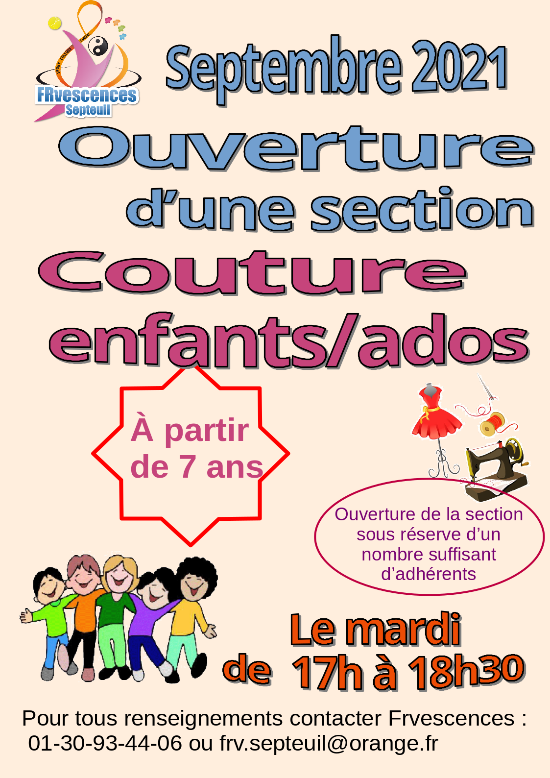 Affiche couture enfants