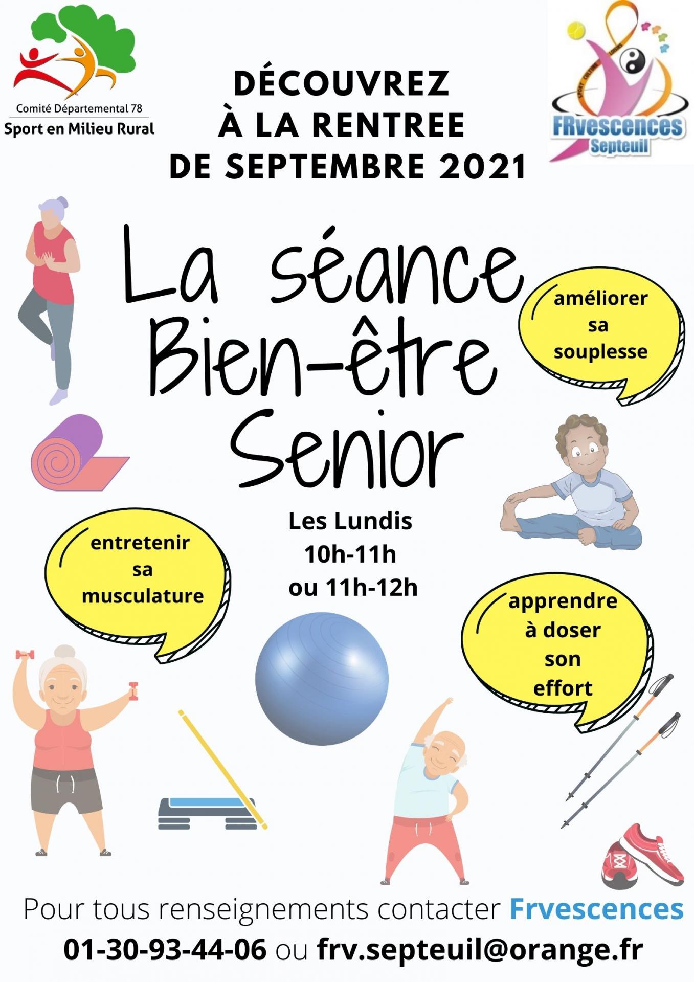 Affiche seance gym senior